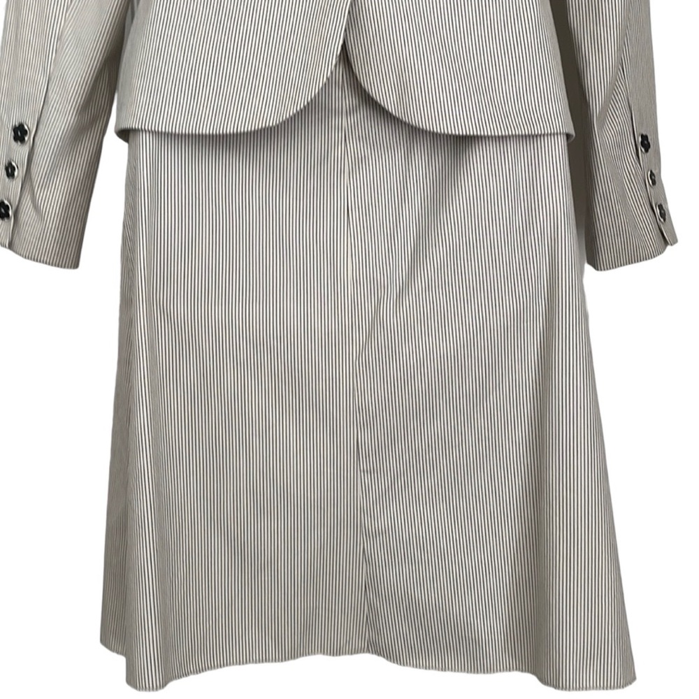 CARA LOTTI vintage jacket and skirt - black and cream, size S, VGC - Picture 5 of 16